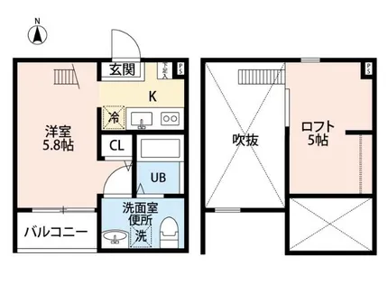 ラ ヴィータ フェリーチェ【2階】の間取り