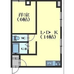 ヒルトン函館新川【303号室】の間取り