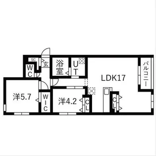 Harness麻生(ハーネスアサブ)【3階】の間取り