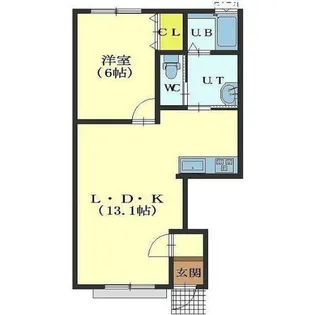 gracious(グレイシャス)【103号室】の間取り