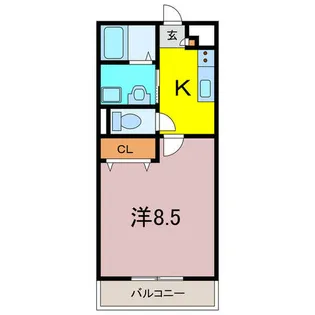 アンプルール リーブル Soleado【1階】の間取り