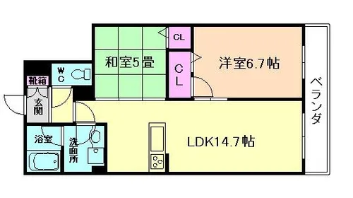 Belle Felicia【2階】の間取り