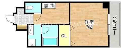 K&Kビルディング【6階】の間取り