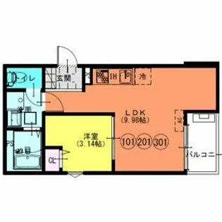 F+style八尾北久宝寺【1階】の間取り