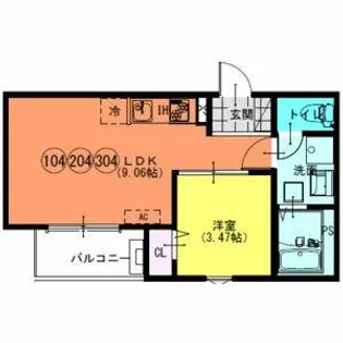 F+style八尾北久宝寺【2階】の間取り