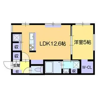 仮)ネコフィーノラボ【1-B号室】の間取り