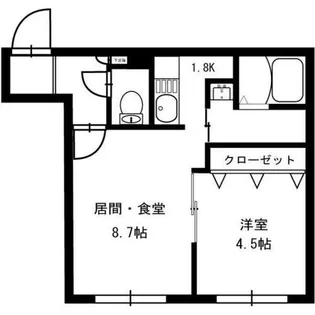 メイプルメゾン発寒南【1階】の間取り