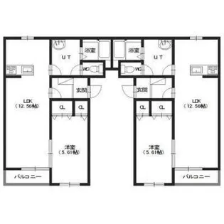 プロージェ亀田港【303号室】の間取り