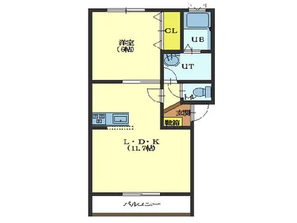 ル・プランタン【203号室】の間取り