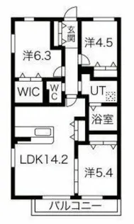 ルミエール今里【102号室】の間取り