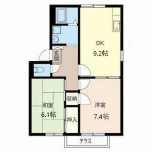 フレグランスA.【1階】の間取り