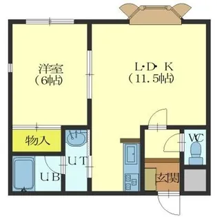 シャルル大手町【402号室】の間取り