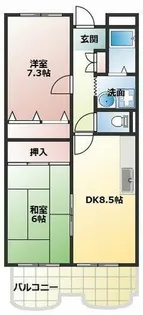 GOTTS門真南【1階】の間取り