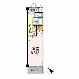 タイムD1【1102号室】の間取り