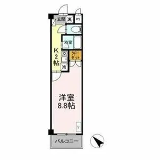 タイムD1【1104号室】の間取り