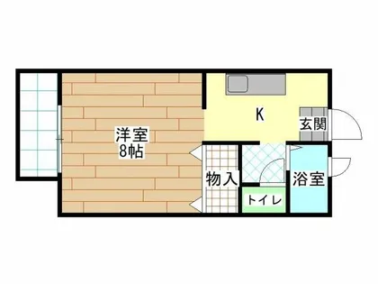メゾン緑ヶ丘Ⅰ【2階】の間取り