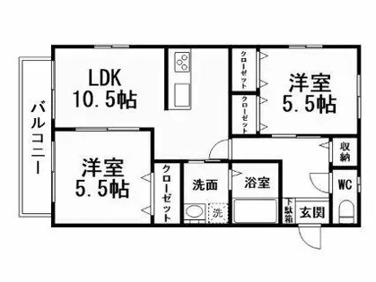 SpringHillTop【1階】の間取り