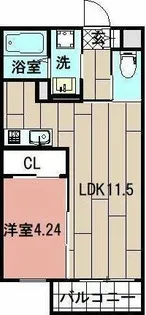 PRESTIGE EXE【4階】の間取り