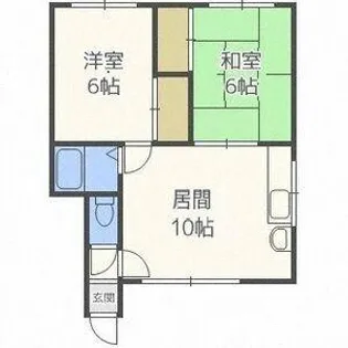 Uレジデンス望来Ⅲ【102号室】の間取り