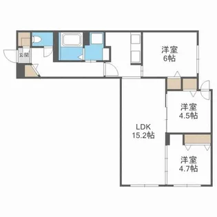 Comfy栄通【1階】の間取り