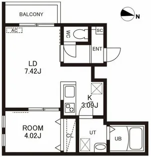 (仮称)Cherim竹下Ⅱ【2階】の間取り