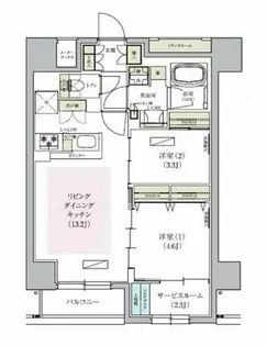 アーバネックス天満橋South【10階】の間取り