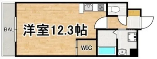 グランファスト 伊都【408号室】の間取り