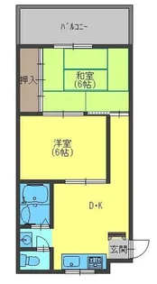 メゾン赤松【1階】の間取り