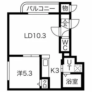 ウエストヴィラ【402号室】の間取り