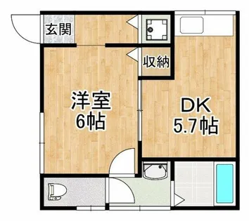 サニーハイツ(深井清水町)【1階】の間取り