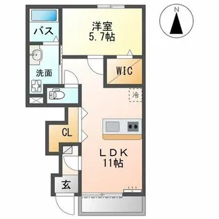 Grandeur Milano(グランドゥールミラノ)【1階】の間取り