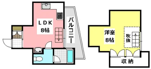 1LDKの間取り画像