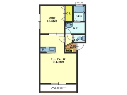ルプランタン【304号室】の間取り