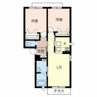 フェリシード【0102号室】の間取り