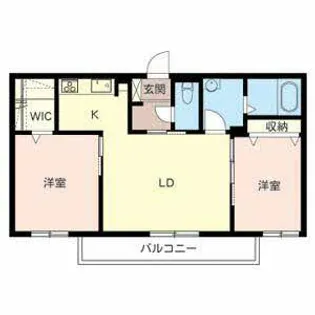 シャーメゾン カーサ【0202号室】の間取り