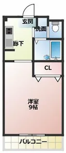 メゾンリバーS【3階】の間取り