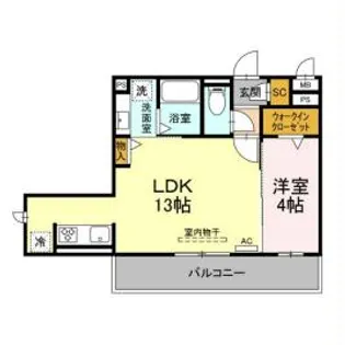 D-スクエア牛田【3階】の間取り