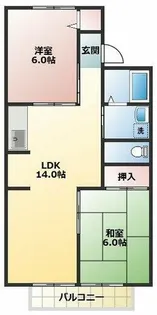 サンライズ(東棟)【1階】の間取り