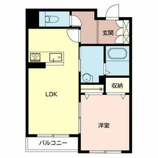 リメインらかん W棟・S棟・E棟【S203号室】の間取り