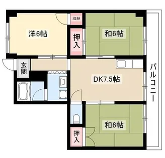 ヤスイマンション【2階】の間取り