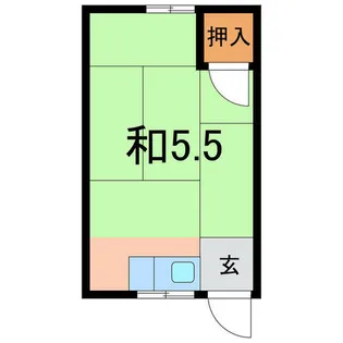 朝日荘【202号室】の間取り