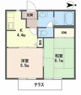 ハオス フロイデ【B101号室】の間取り
