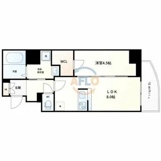 THE HUB MIYAKOJIMA【10階】の間取り