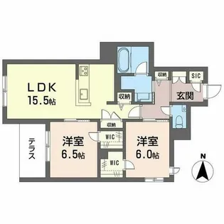 ShaMaison Kirsche【0101号室】の間取り