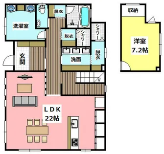 Le Coeur Deux シェアハウス【207号室】の間取り
