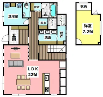 Le Coeur Deux シェアハウス【207号室】の間取り