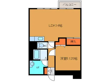 ロイヤルシティ参番館【805号室】の間取り