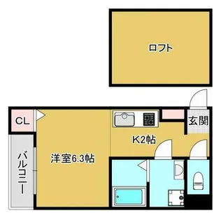 ルーテム【105号室】の間取り