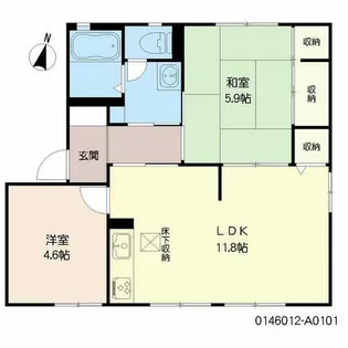 アクシス塔野 I【1階】の間取り