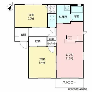 ファンテージ21 A棟【2階】の間取り